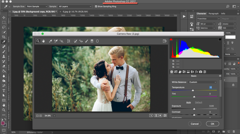 photoshop for edit your wedding photos